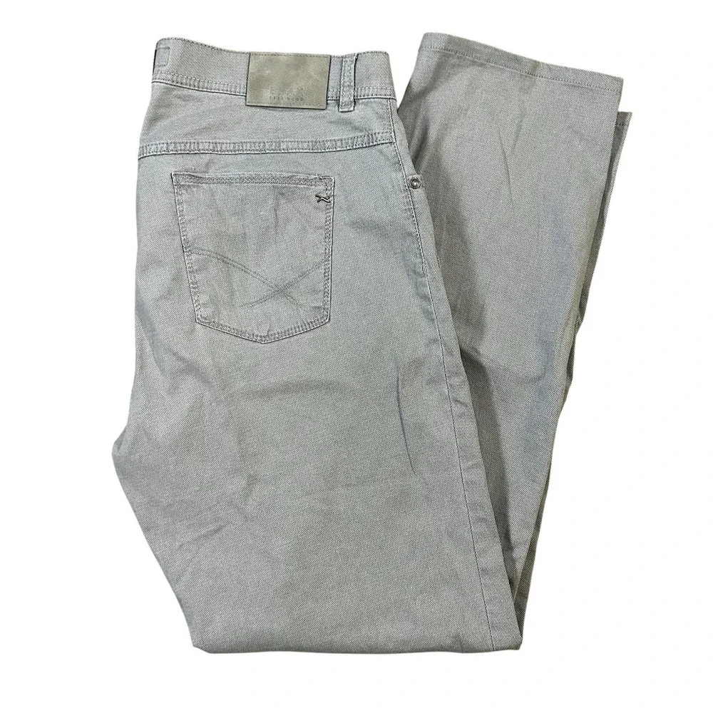 Brax Jeans Men's FITS 36x32 Gray 5‎ Pocket Cooper Tri Tone Flex Gray